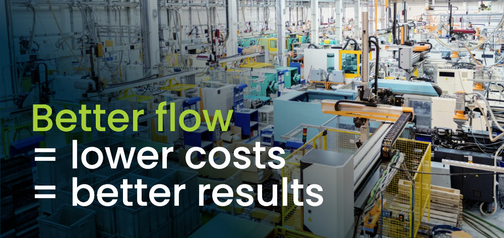 Better flow equals lower costs and better results.